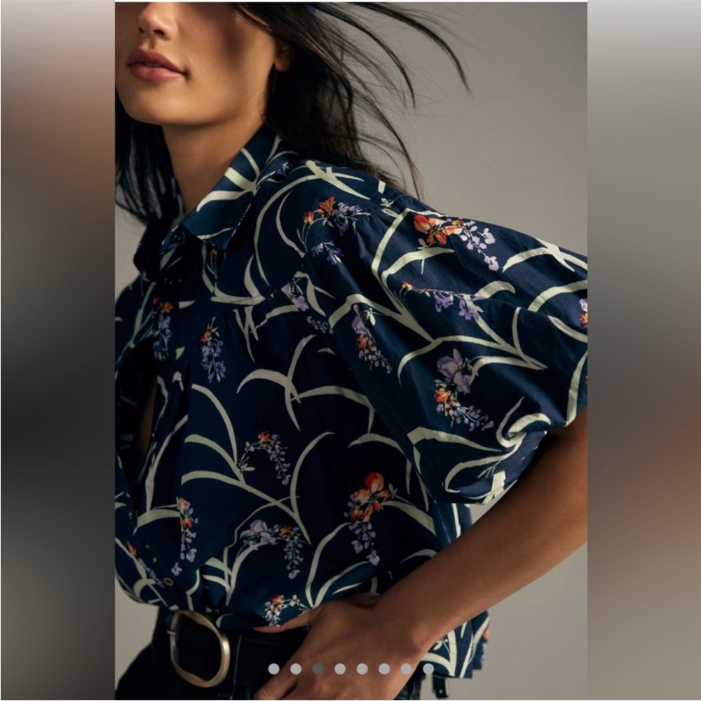 Anthropologie Maeve The Zooey Bubble-Sleeve Blouse - Picture 5 of 12
